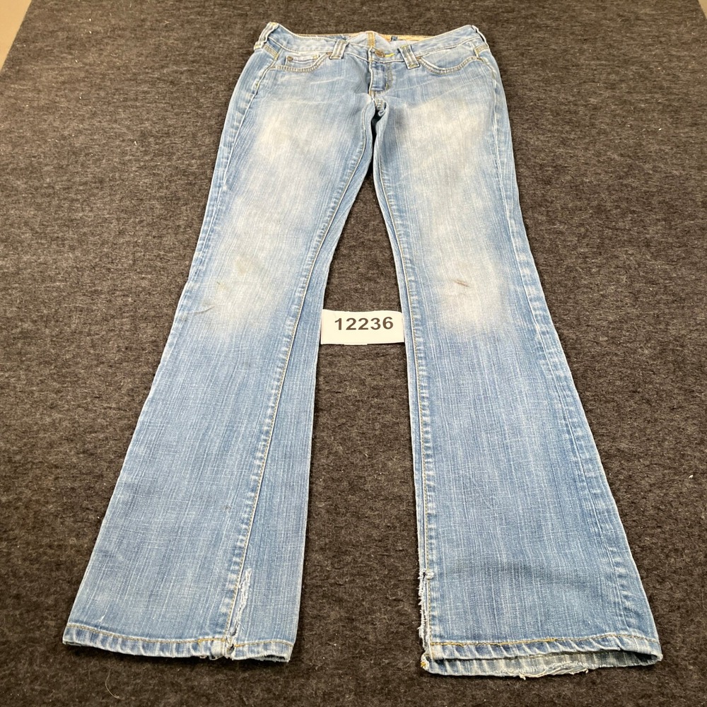 Hippie Joplin Bootcut Jeans Womens 28 Blue Denim Cotton Stretch Medium Wash